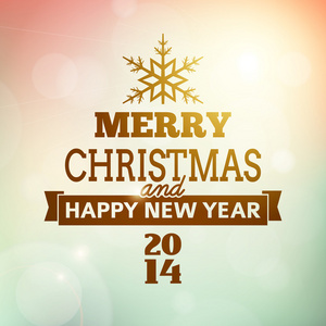 圣诞快乐和新年快乐 2014年海报