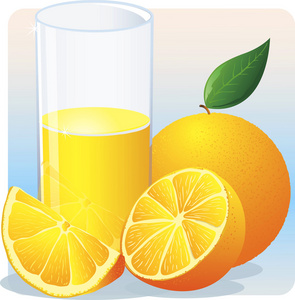橙汁图标的插图