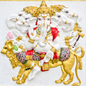 印度神象头神或上帝的成功图片