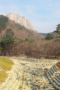 美丽的风景，在 seoraksan 韩国