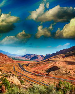 美国亚利桑那州的沙漠景观图片