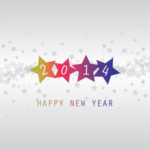 新的一年卡新年快乐 2014