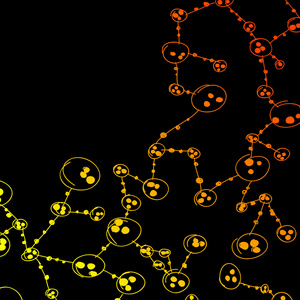 手绘 dna 分子