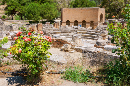 剧场。gortyn，克里特岛，希腊