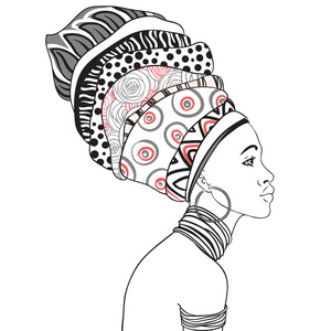 非洲女人的头巾