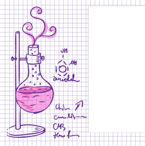 科学化学实验室背景