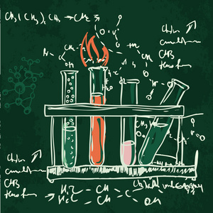 科学化学实验室为背景