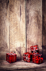 圣诞红色礼品盒
