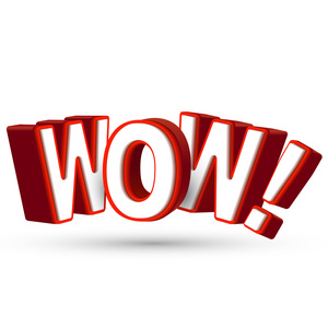 表示立秋的字字哇在大红色的 3d 字母来表示惊奇惊讶照片