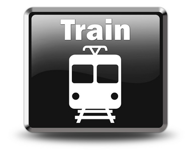 图标按钮象形图 列车 轨道交通
