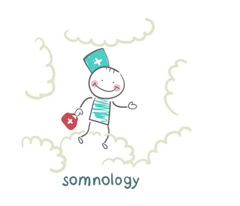 somnology 云在天空中飞行