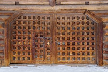 老木质门