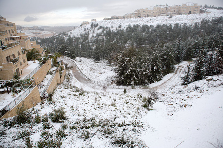 在耶路撒冷的雪