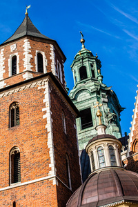 瓦维尔大教堂著名波兰在克拉科夫的瓦维尔山的里程碑