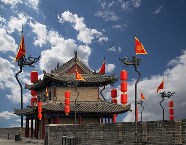 防御工事的仙仙西安 古代中国的首都