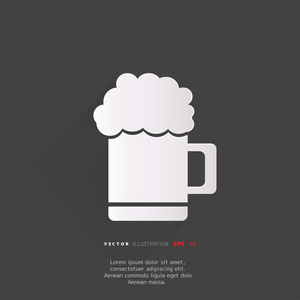 glass 啤酒 web 图标