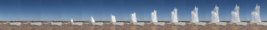 冰岛。南方地区。黄金圆环。strokkur 间歇泉。热 spr