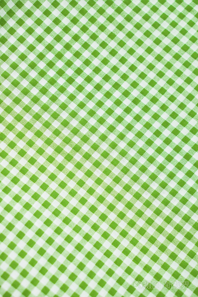 绿色格子花呢面料作为背景