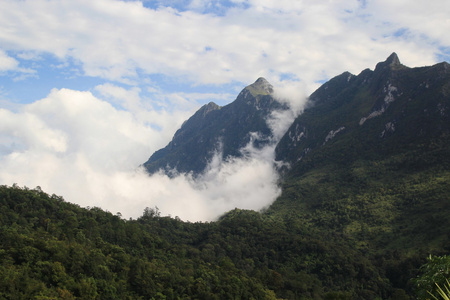 在清迈，泰国 doi 銮 蒋道山脉