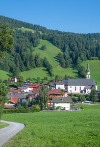 范围，wildschoenau，tirol 奥地利