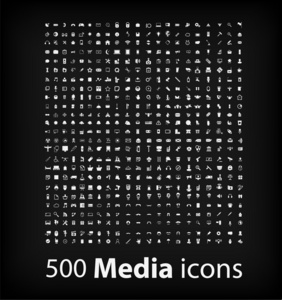 插图 500 媒体图标设置