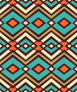 无缝向量几何菱形彩色图案背景照片