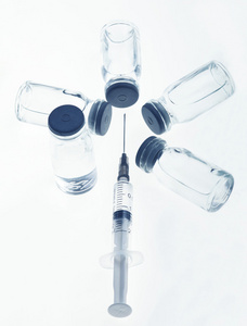 玻璃医药瓶和注射器