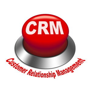 客户关系管理 crm 按钮三维图