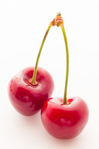 成熟的红樱桃浆果