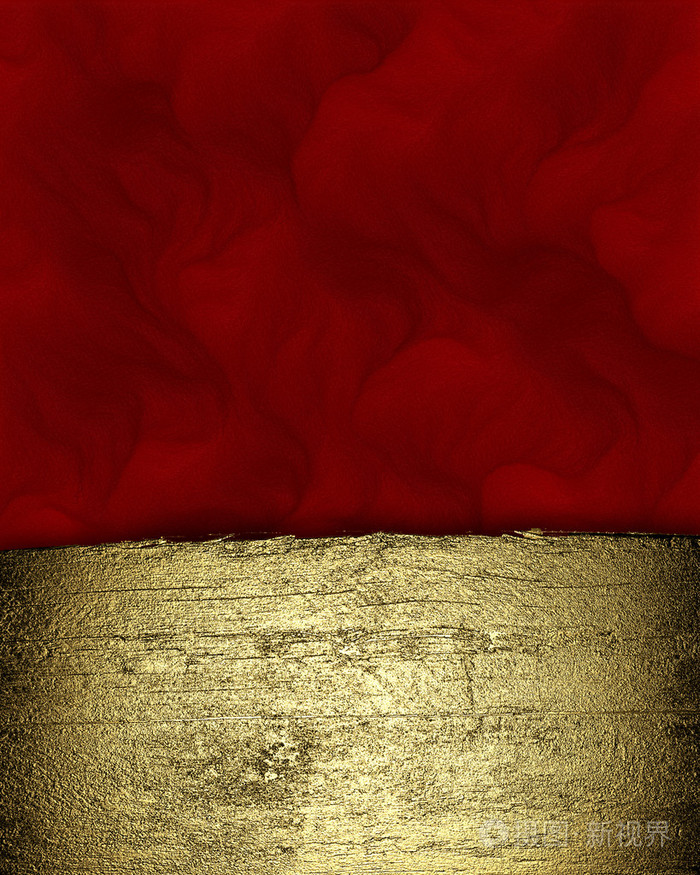 从树纹金带红色背景