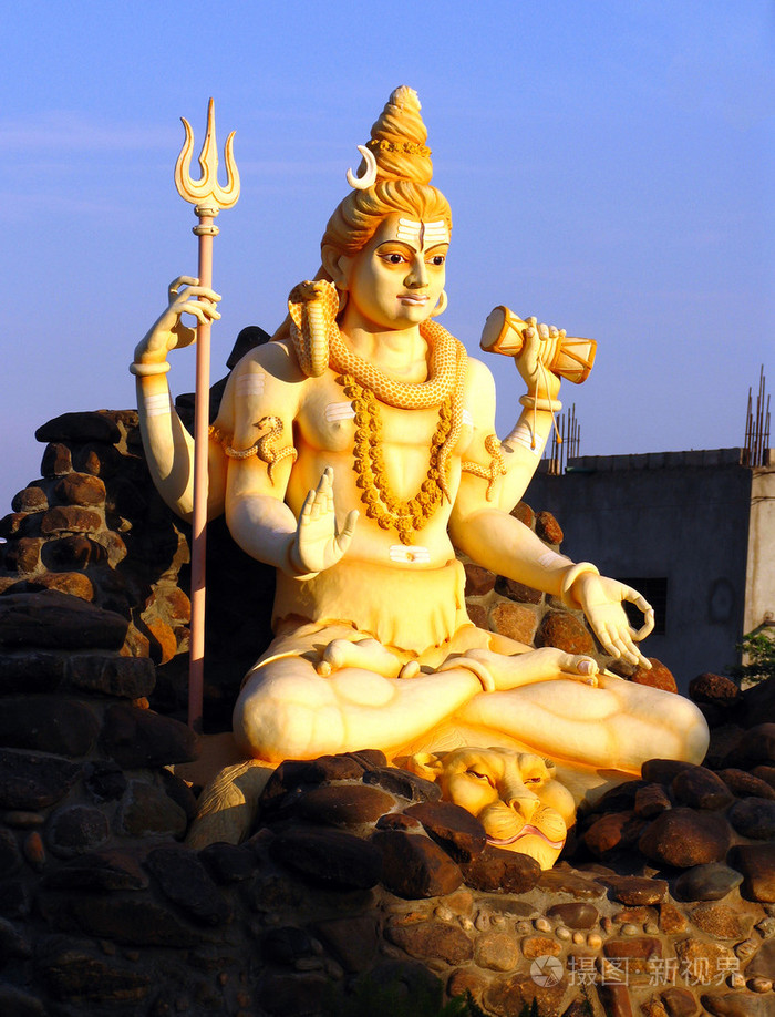 在卡纳塔克湿婆的雕像