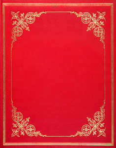红色皮革封面图片