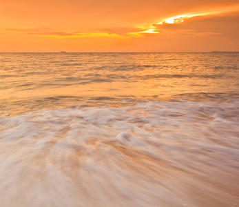 海滩上的海浪