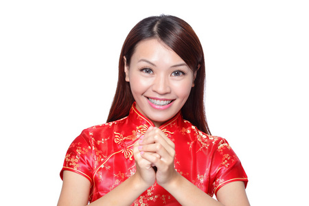 表示普通的网名frau mit geste der gratulation女人用手势表示祝贺