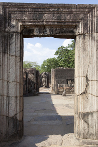 hatadage 牙 relix 室废墟 在波隆纳鲁沃教科文组织世界遗产网站在斯里兰卡亚洲