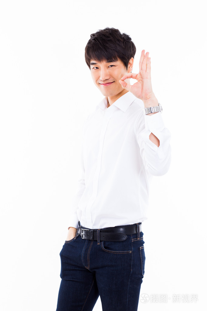 亚洲年轻男子好迹象
