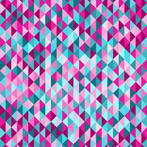 多彩的三角形瓷砖无缝矢量模式
