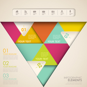 抽象三角图表