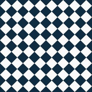 海军蓝色和白色的对角跳棋，对织物纹理的背景