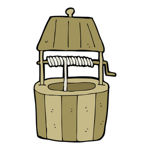 卡通许愿井照片