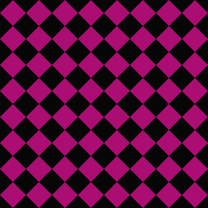 纹理的织物背景黑色和粉红色对角跳棋照片