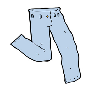 牛仔裤卡通图片-牛仔裤卡通素材-牛仔裤卡通插画-摄图新视界