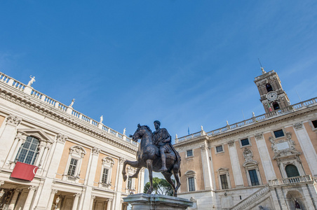 在罗马，意大利广场 del campidoglio