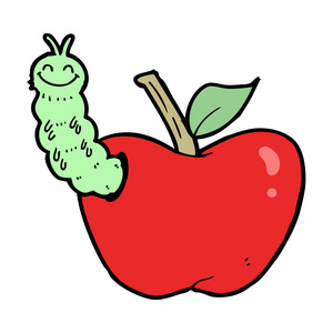卡通苹果与 bug