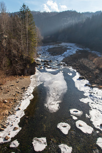 冬季山区河流