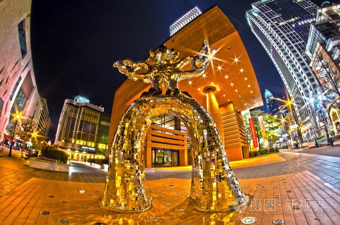 14 年1 月1 日 夏洛特 北卡罗来纳州 美国 夏洛的夜生活照片 正版商用图片1ec8ha 摄图新视界