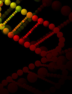 抽象矢量插画的螺旋 dna