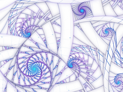 软的紫罗兰色形螺旋状排列，为平面创意设计数码艺术作品