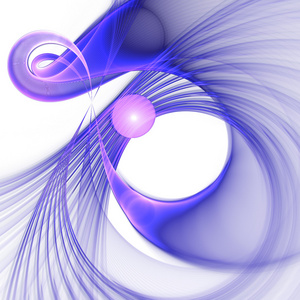 紫色的分形螺旋 平面创意设计的数字作品