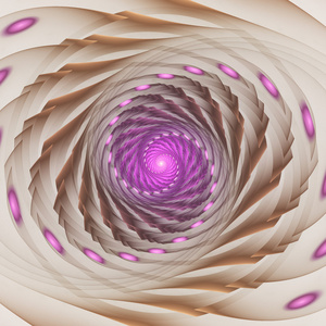 紫色的分形螺旋 平面创意设计的数字作品